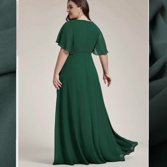 Ever Pretty Green Formal Evening Maxi Dress Size: 5XL - Picture 8 of 8